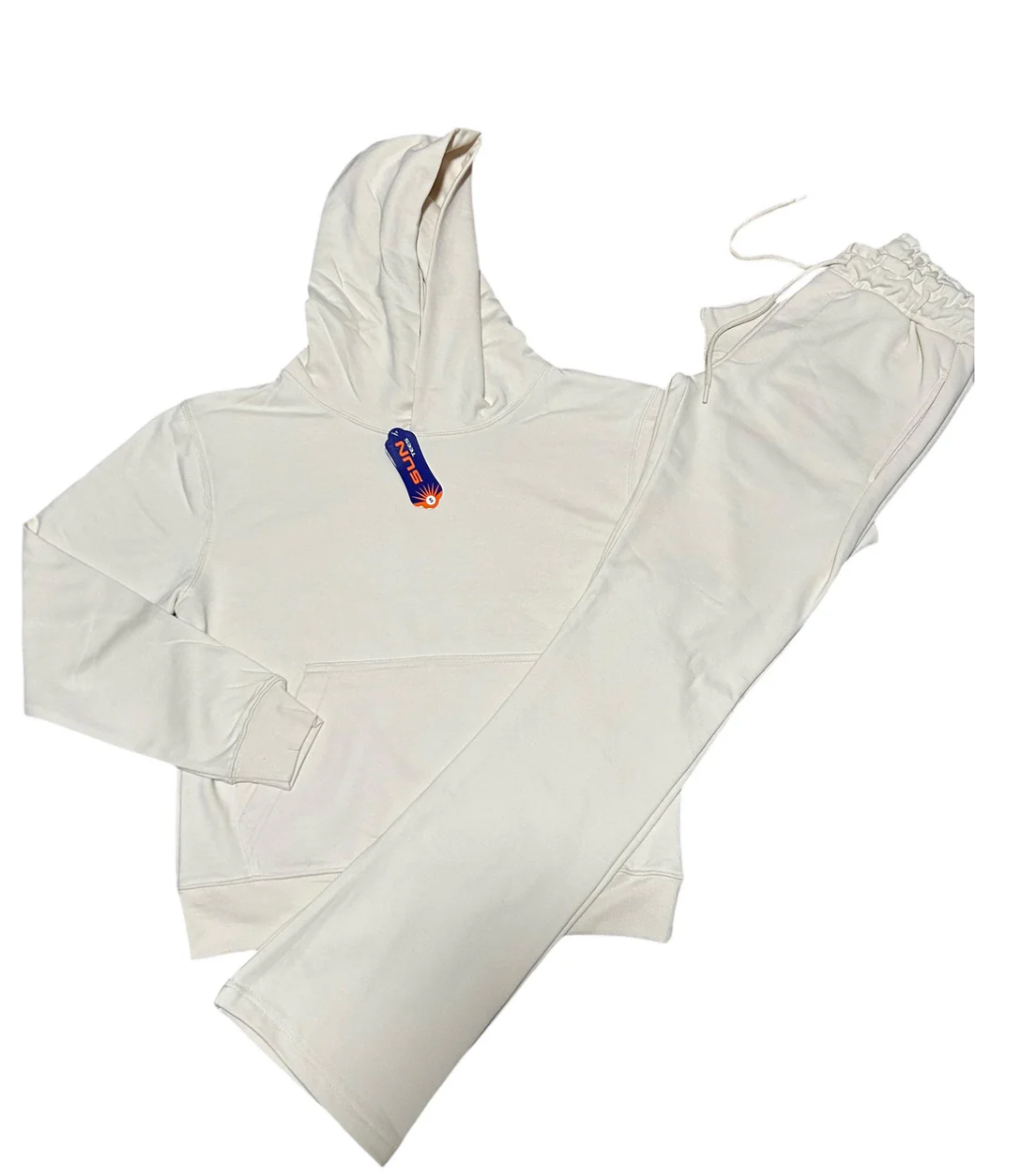 Suntees Premium Apparel Brands French Terry Hoodie and Stacked Pants Set
