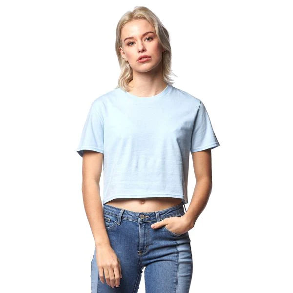 Smart Blank Adult Crop Tee
