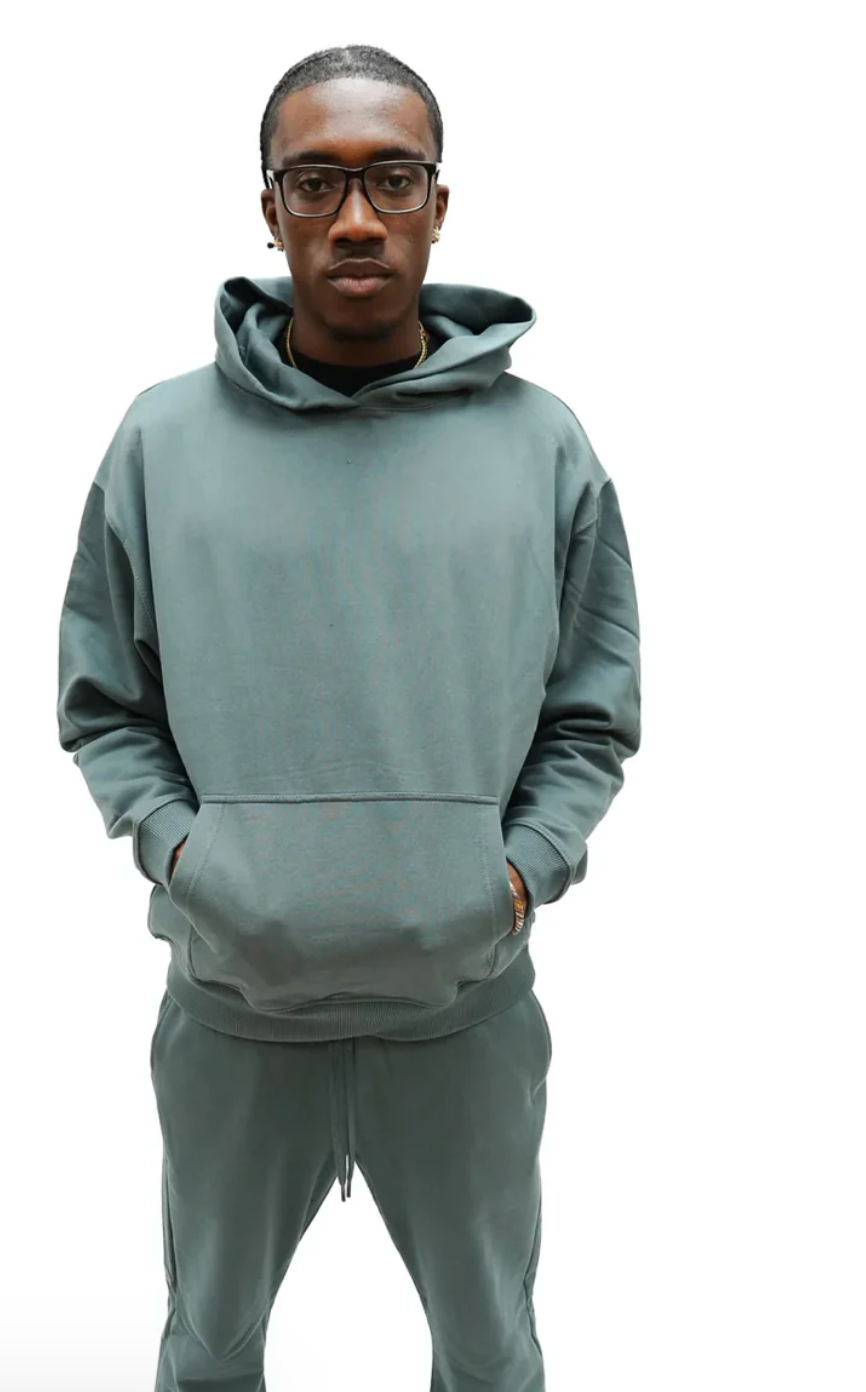 Suntees Premium Apparel Brands French Terry Hoodie and Stacked Pants Set