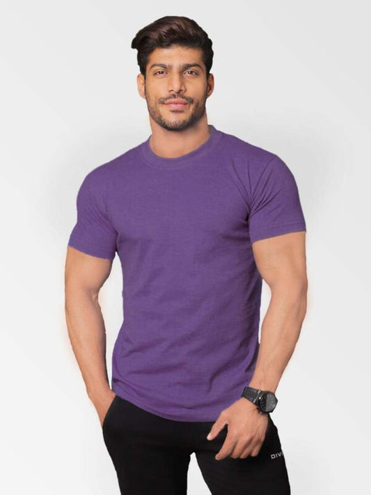 Style Wear Round Neck 100% Cotton Tshirts-Adult